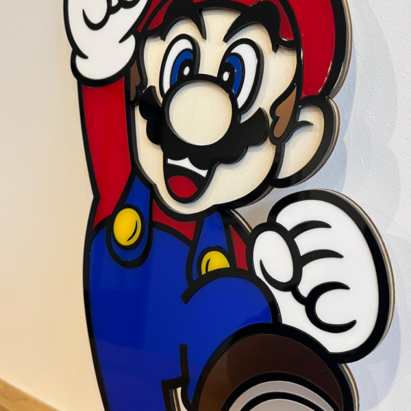 Décoration murale gamin Mario Bross